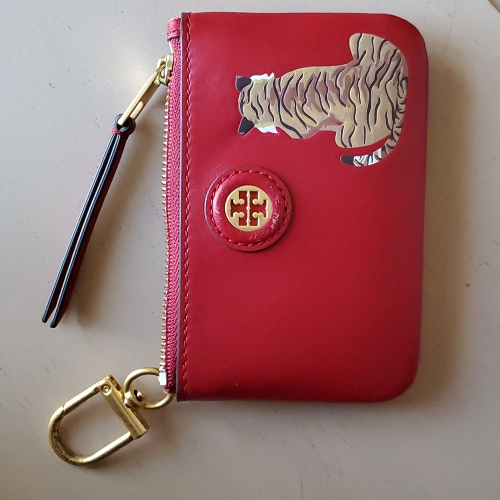 Limited Edition Tory Burch Lunar New Year Tiger Key FOB Card Case - Picture 5 of 9